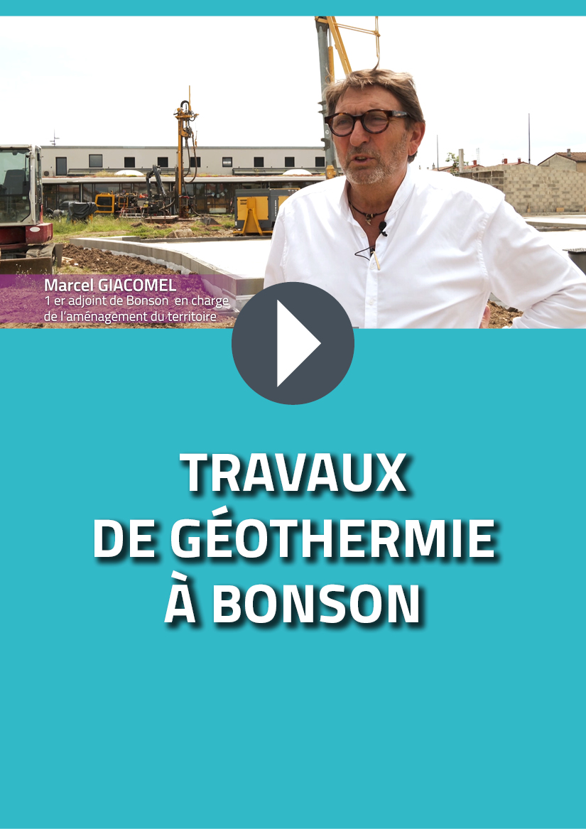 Travaux de géothermie sur la commune de Bonson